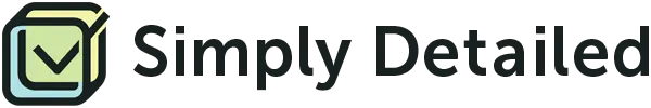 Simply Detailed logo (Colour, long version)