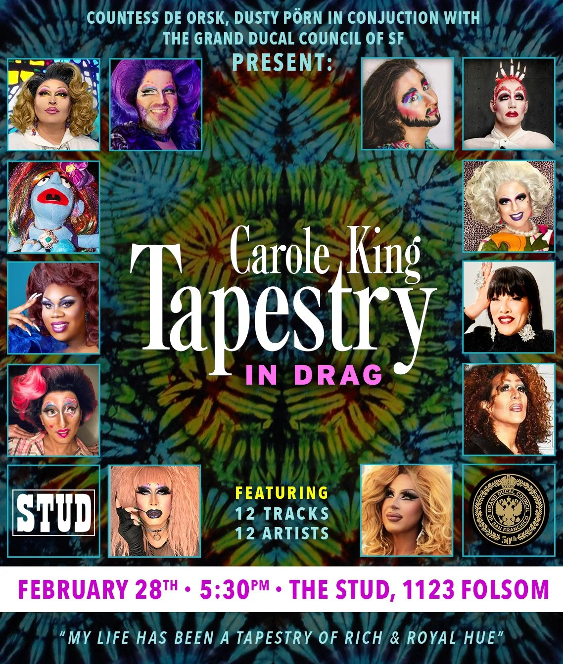 Carole King's Tapestry in Drag