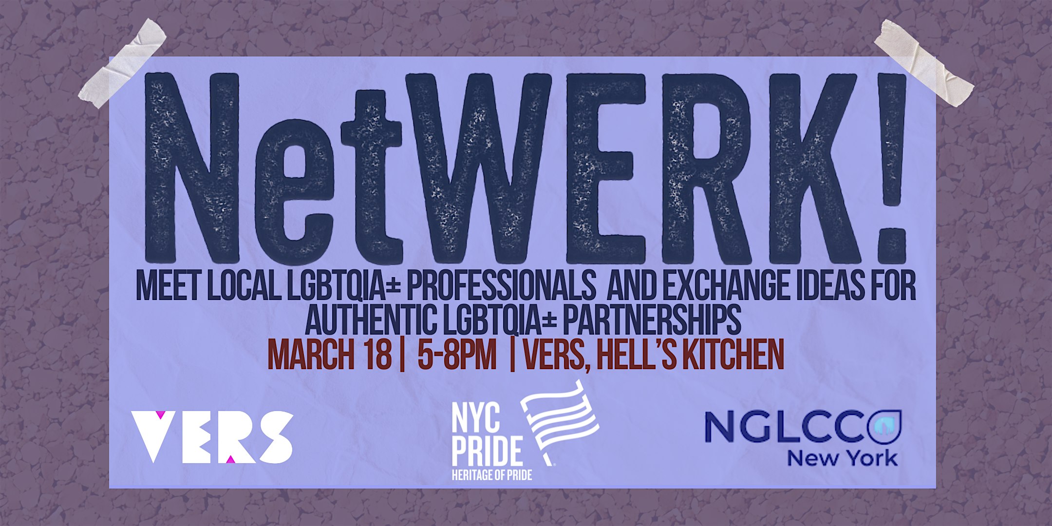 NetWERK! with NYC Pride & nglccNY