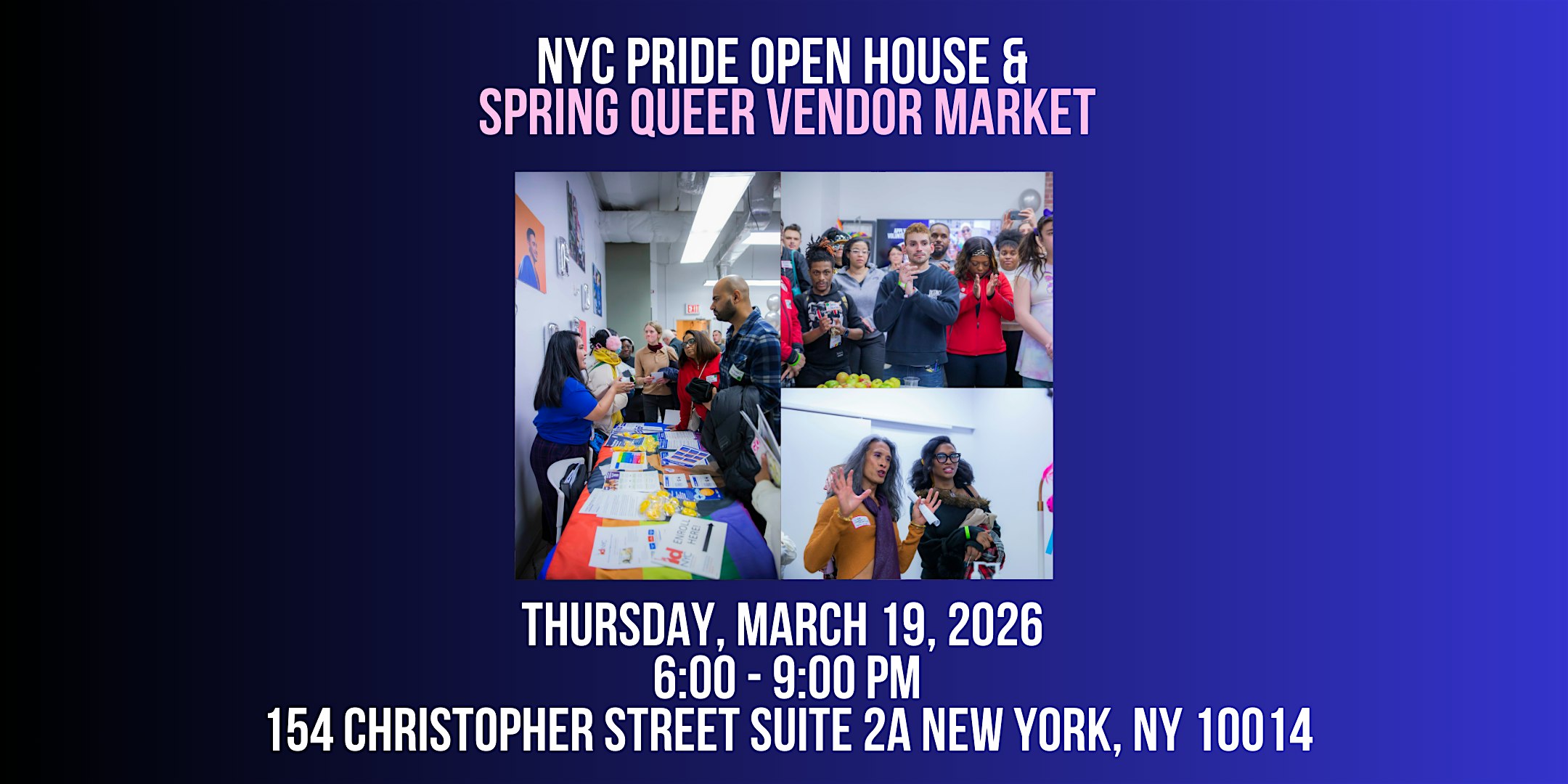 NYC Pride Open House & Spring Queer Vendor Market