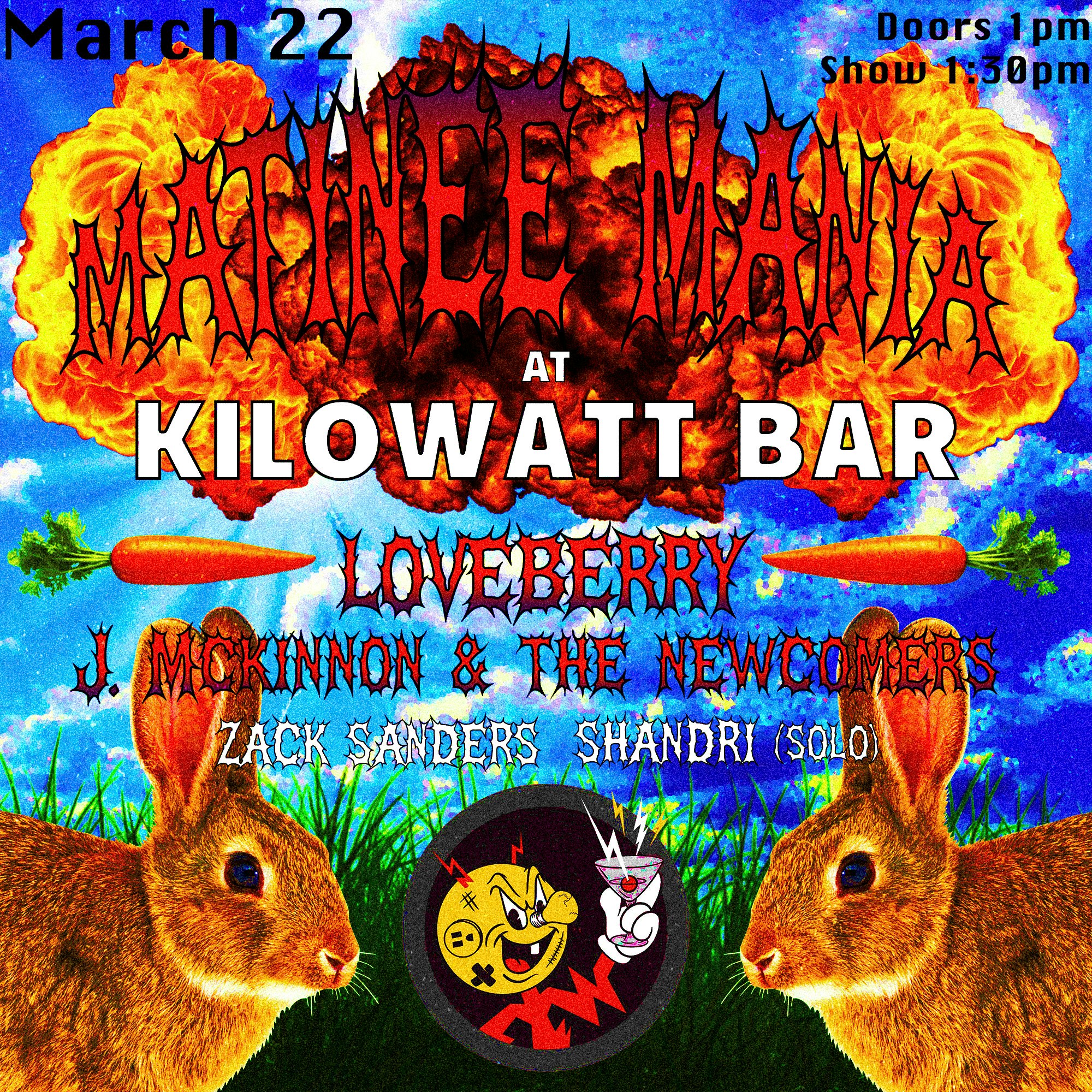 Loveberry, J Mckinnon & the Newcomers, Zack Sanders and Shandri