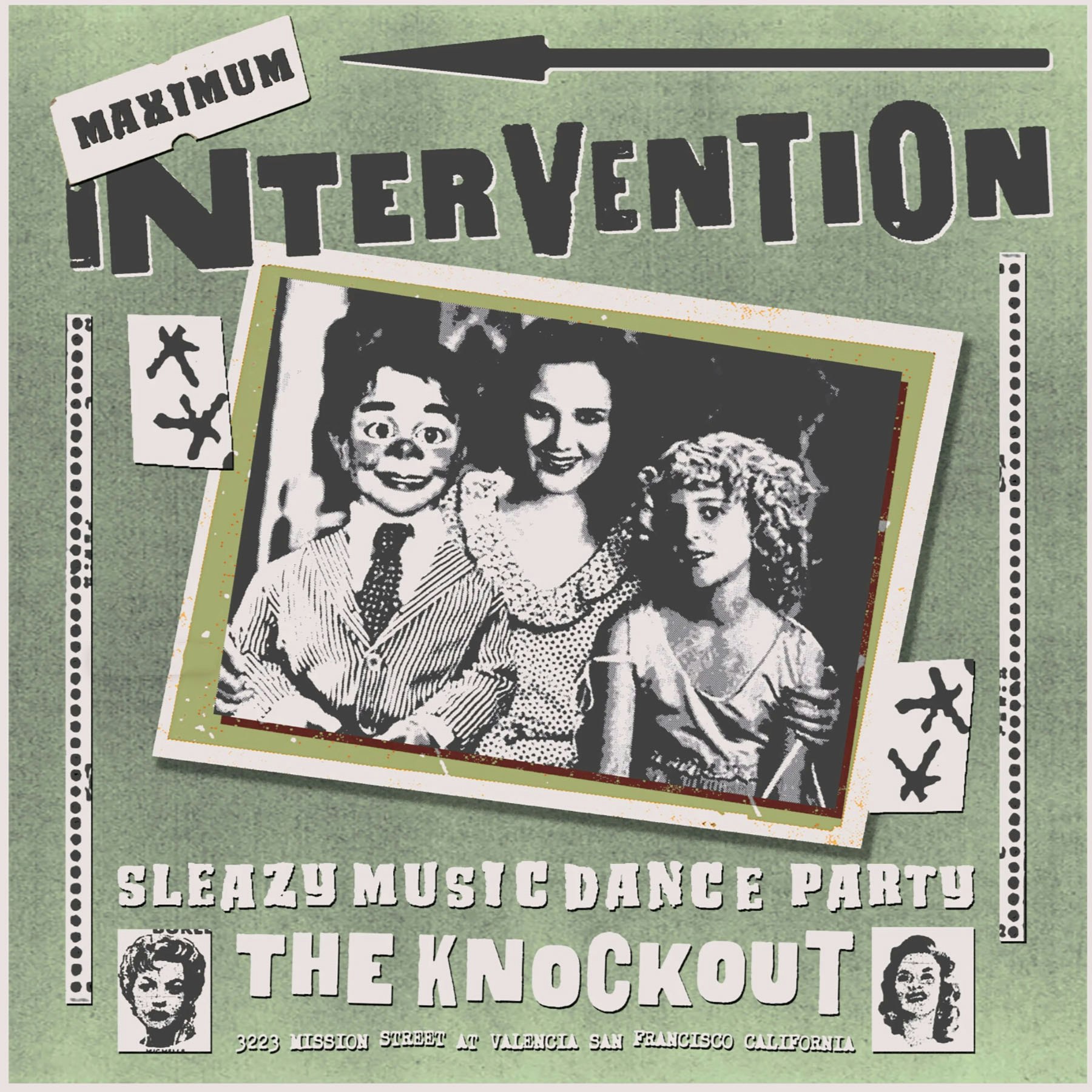 THE MAXIMUM INTERVENTION SLEAZY DANCE PARTY RETURNS TO THE KNOCKOUT! 