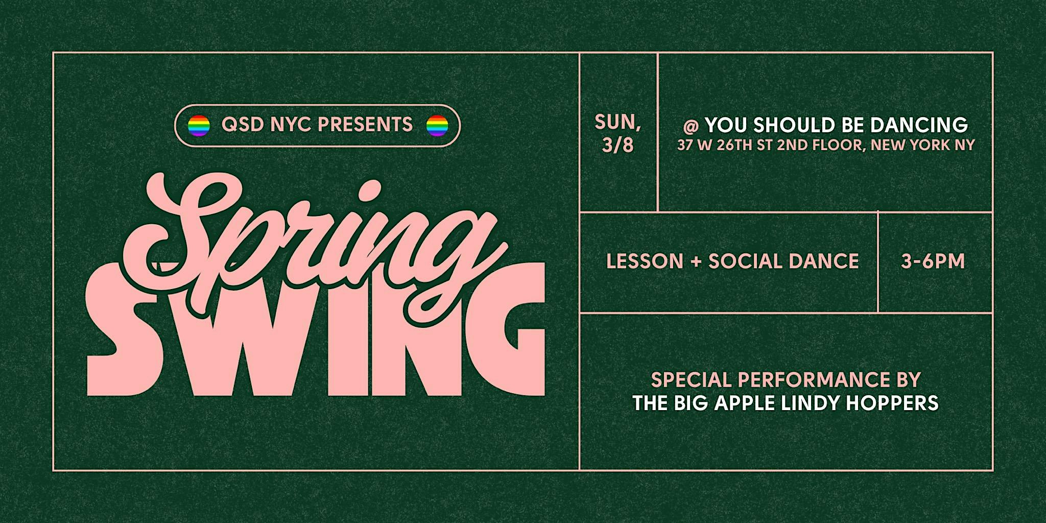 Queer Swing Dance Presents: Spring Swing!