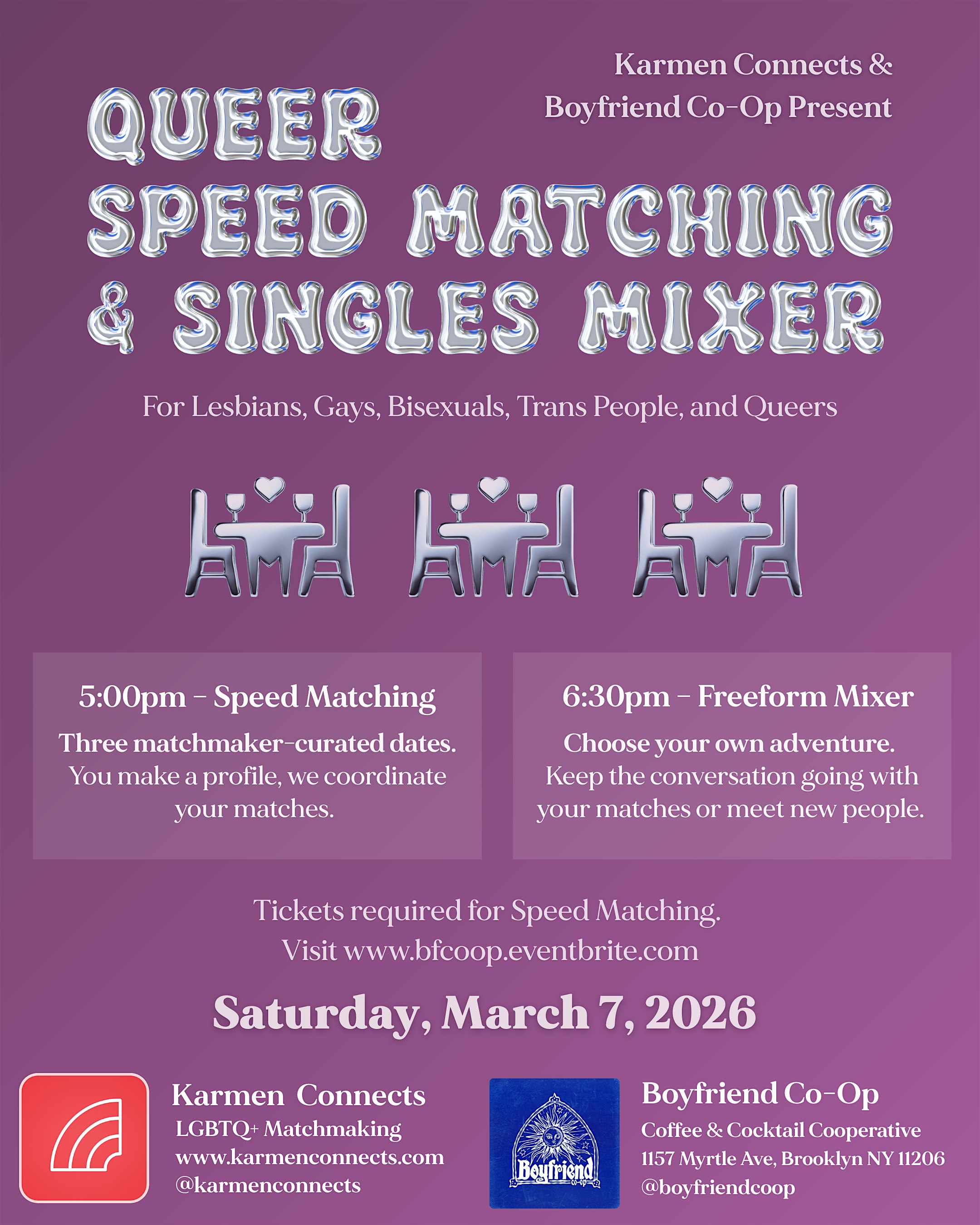 Queer Speed Matching & Singles Mixer