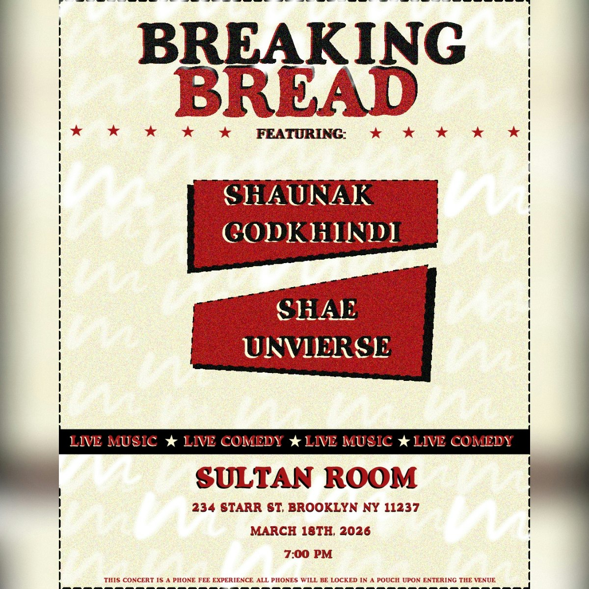 Sundae Sauuce Presents: Shae Universe & Shaunak Godkhindi + Special Guests