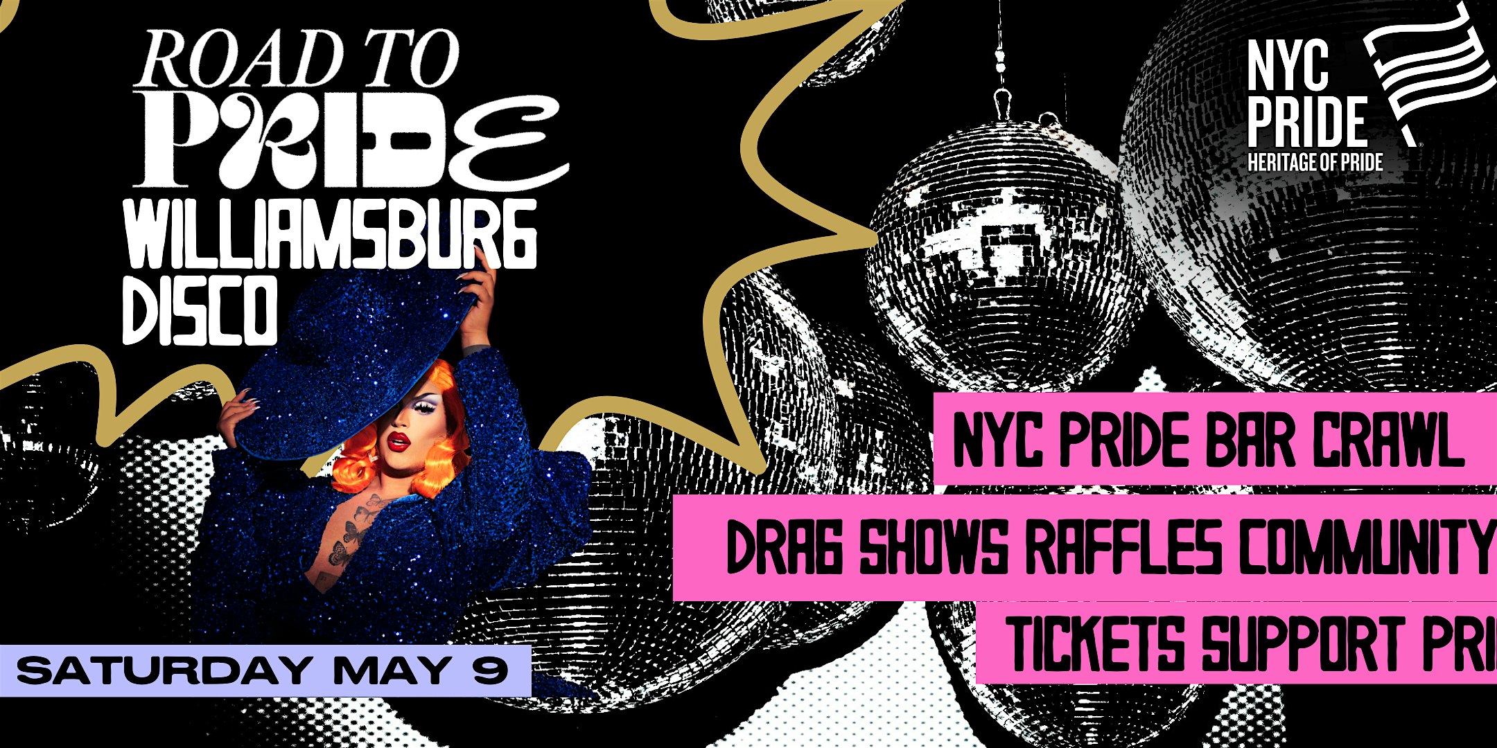 Road to Pride Presents: Disco Crawl - Williamsburg Edition