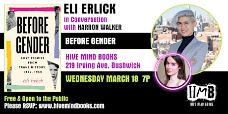 Author Event: Eli Erlick & Harron Walker In Conversation