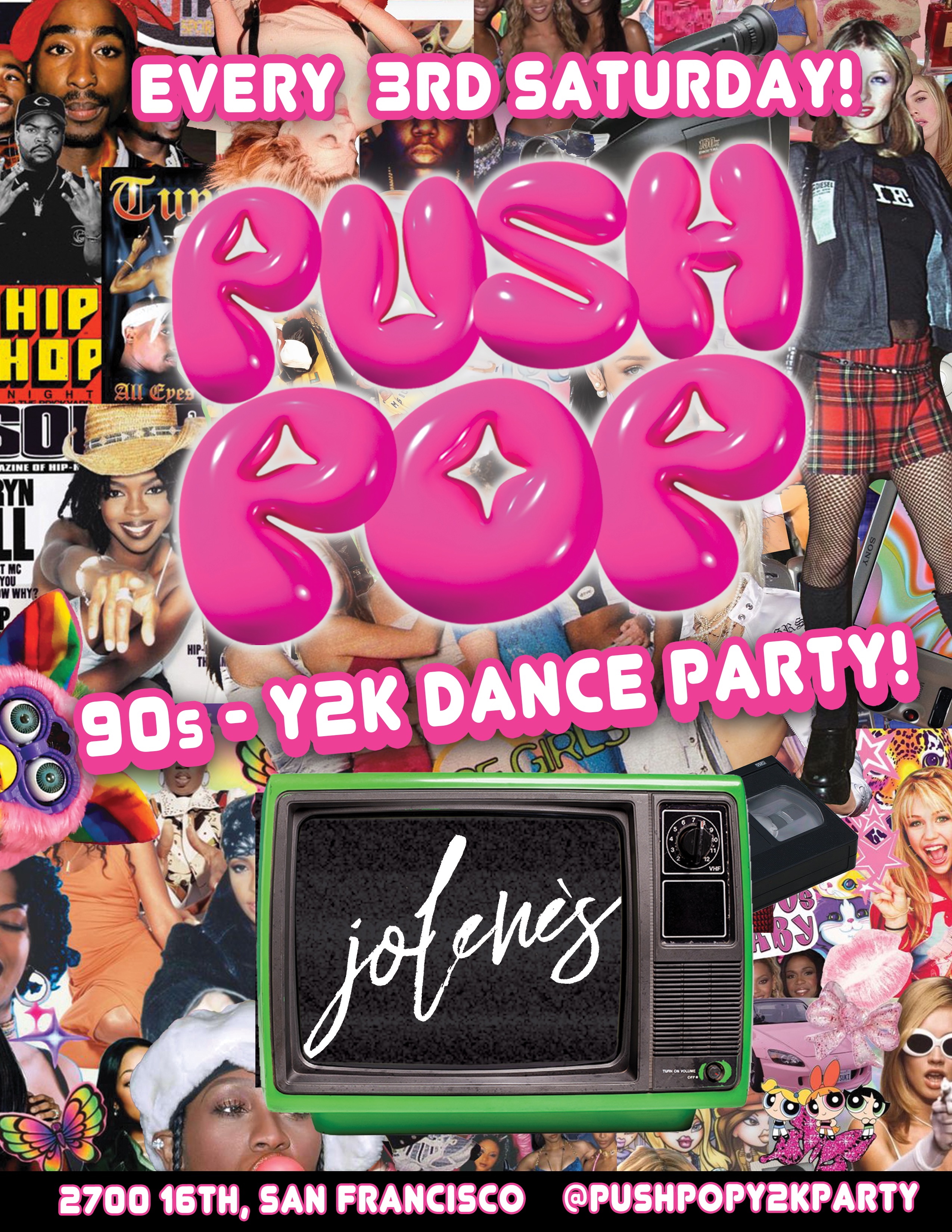 PUSH POP! THROWBACKS 90's + Y2K