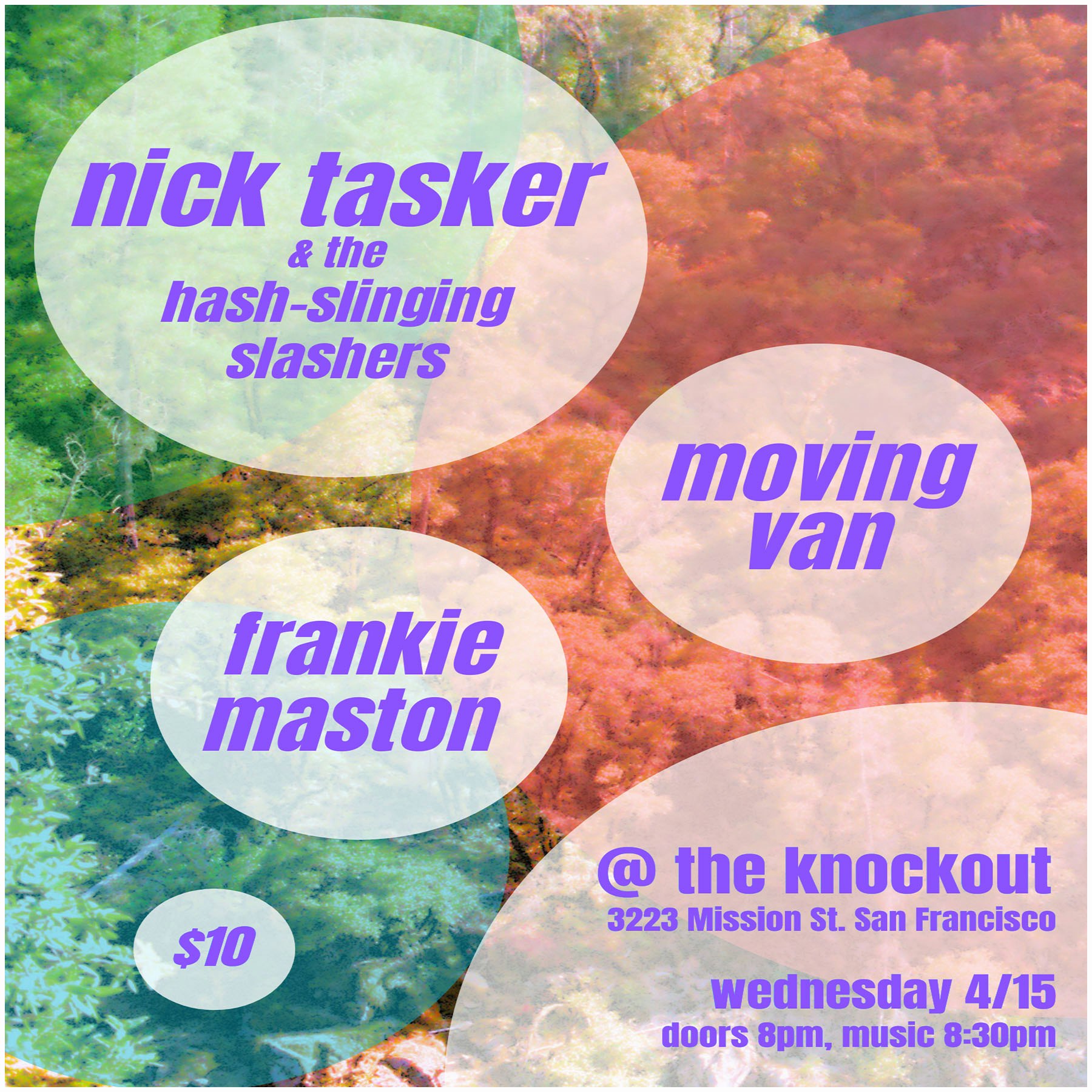 FRANKIE MASTON + NICK TASKER AND THE HASH SLINGERS + MOVING VAN 
