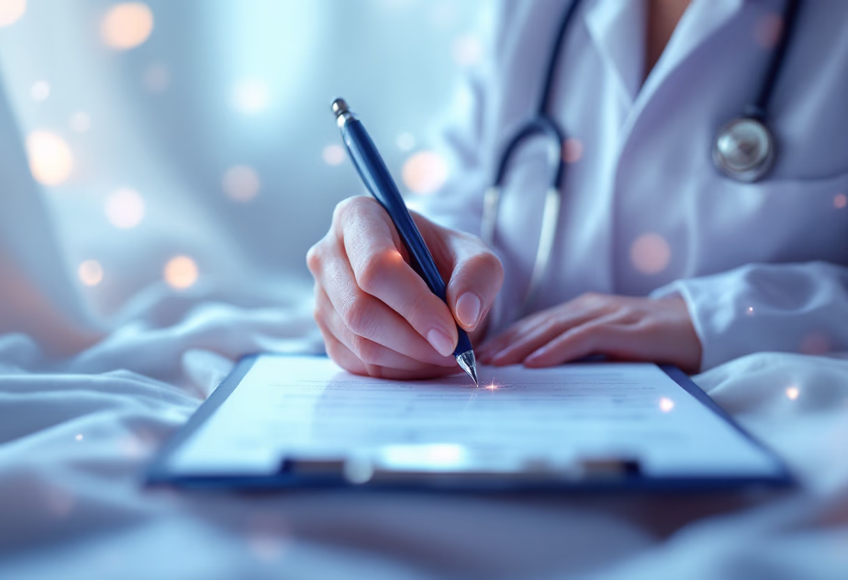 image of job applicants in a discussion at a medical clinic