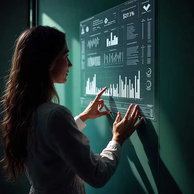 image of diverse team brainstorming (for an ai saas company)