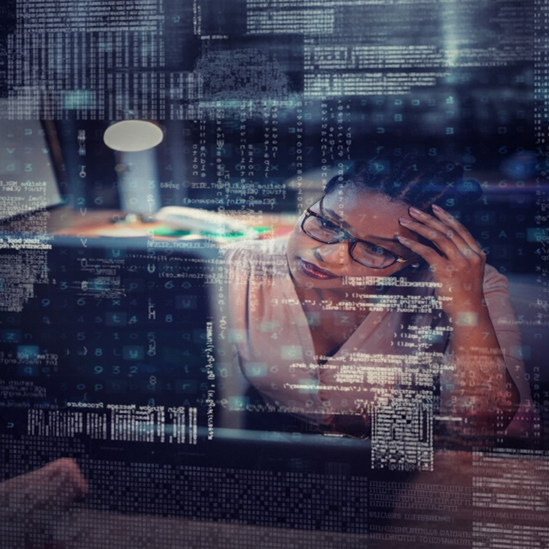 image of diverse team brainstorming (for an ai saas company)