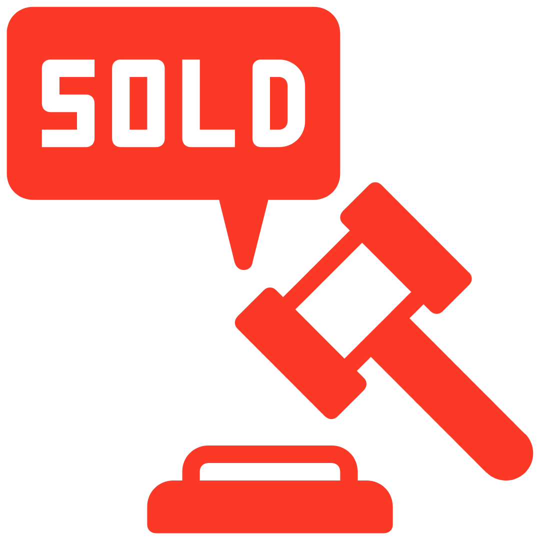 Auction sold icon