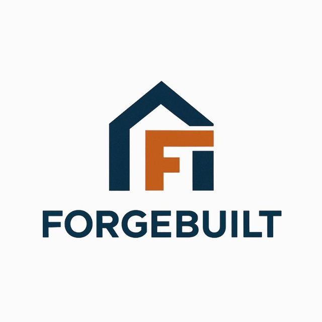 ForgeBuilt construction logo design by Identity Start