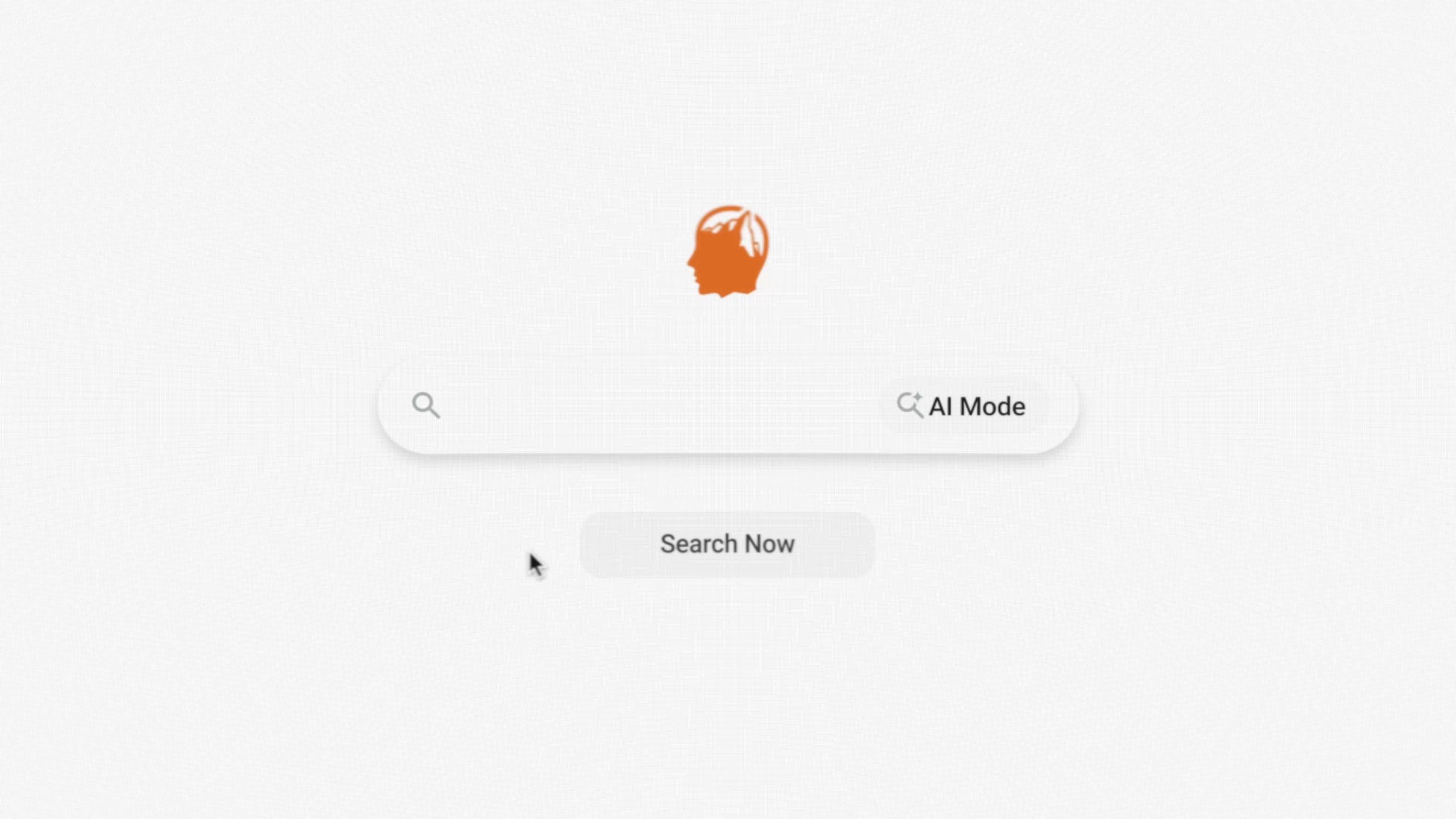 Search bar with an AI Mode button from the Identity Start SEO banner video