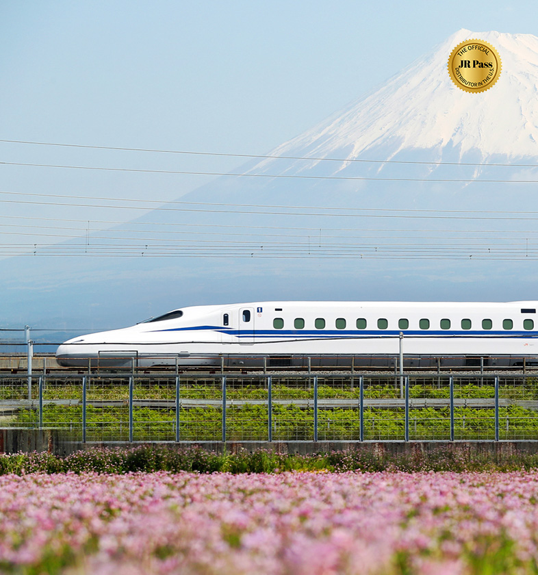 Collage of Japan’s Shinkansen bullet trains and Tokyo Station