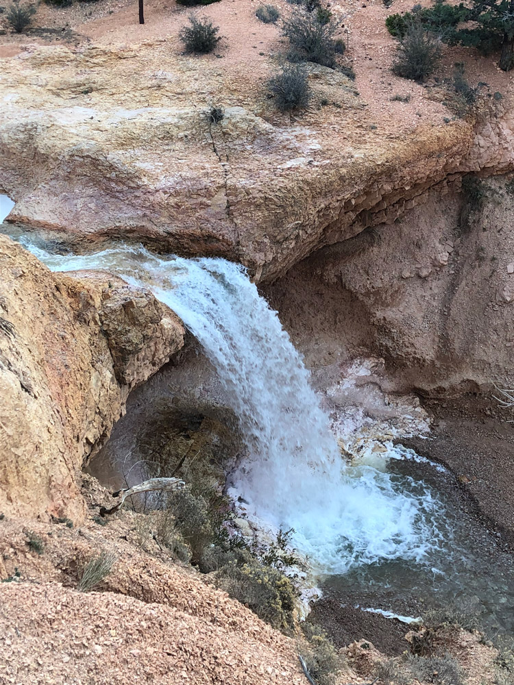 Tropic Ditch Falls in Bryce Canyon National Park