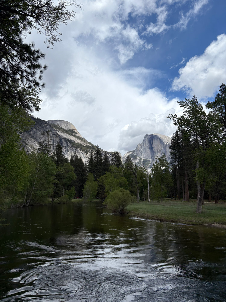 Yosemite Valley Half Dome and Merced River