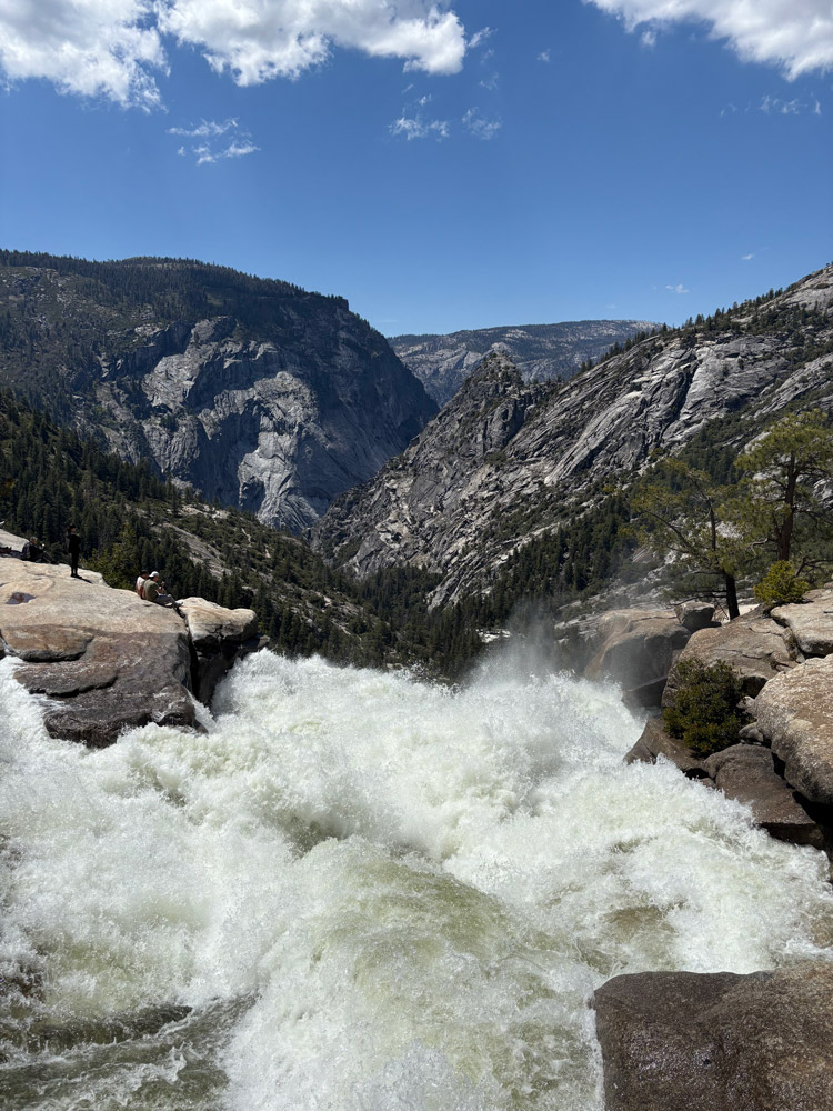 Top of Yosemite Valley Nevada Falls