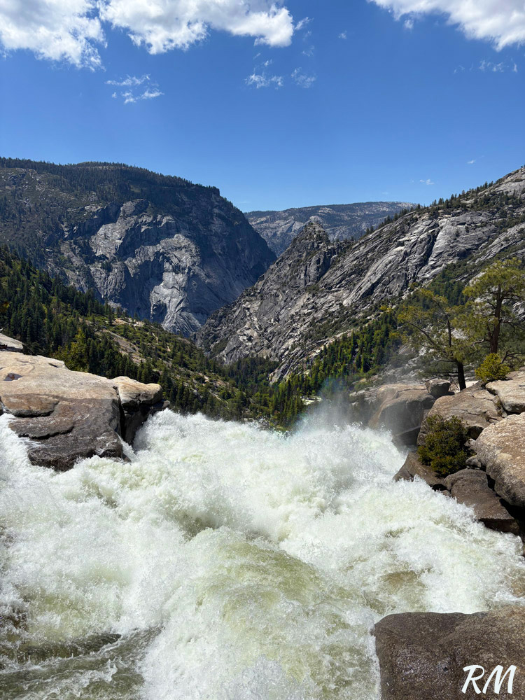 Top of Yosemite Valley's Nevada Falls