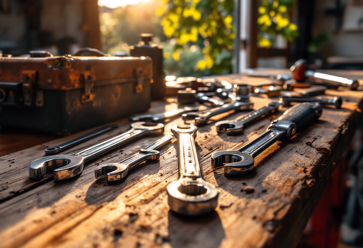 image of vehicle maintenance tools (for an automotive service)