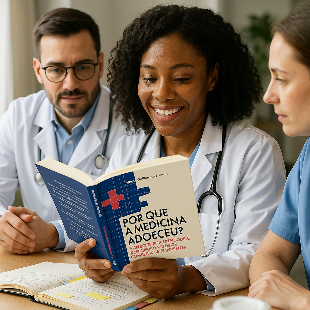 image of job applicants in a discussion at a medical clinic