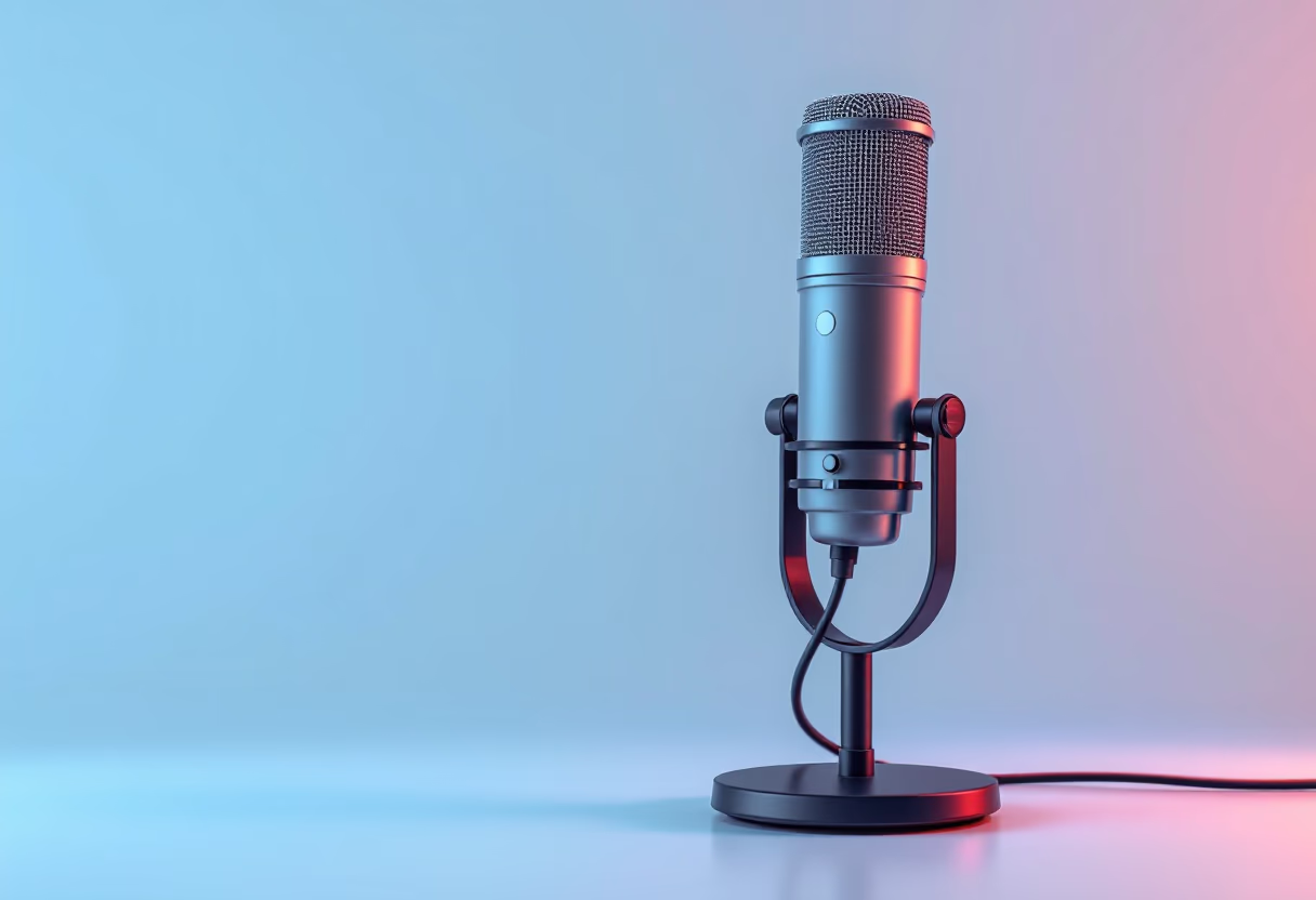 image of microphone and soundboard