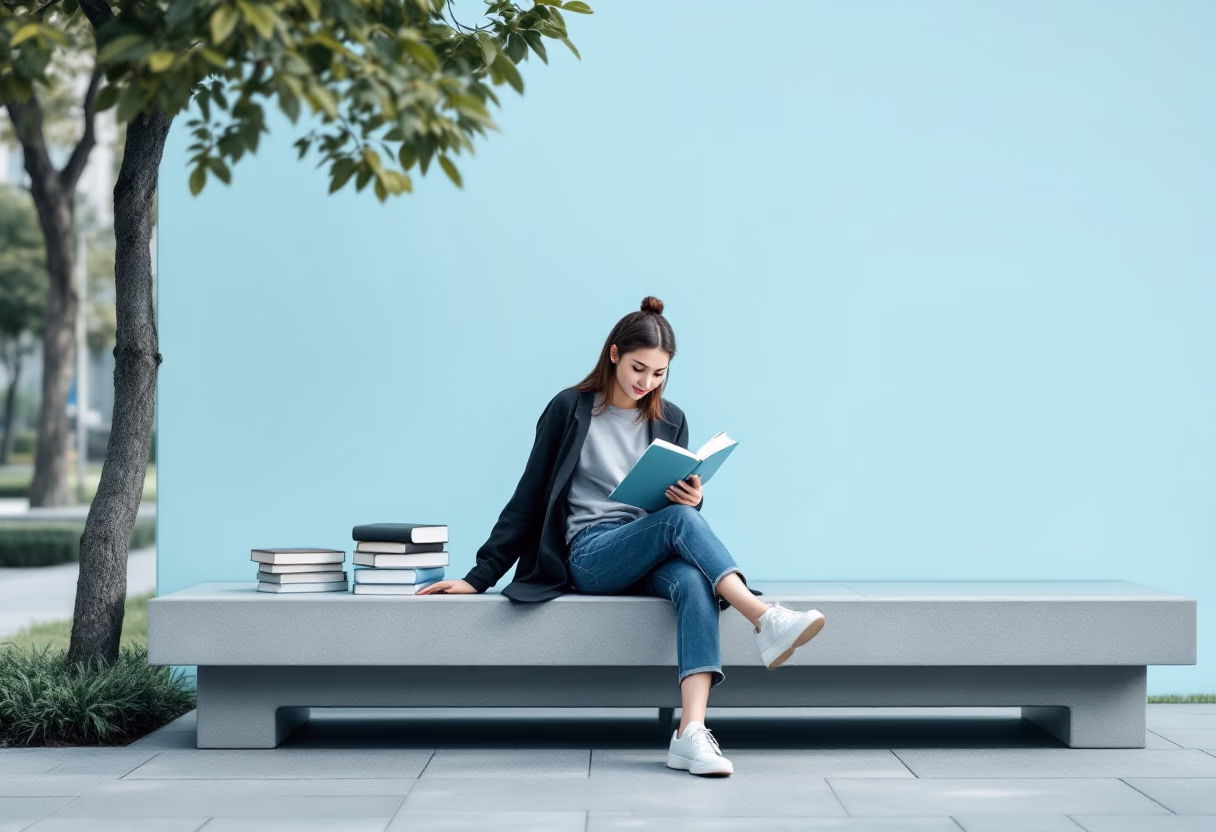 image of students on campus