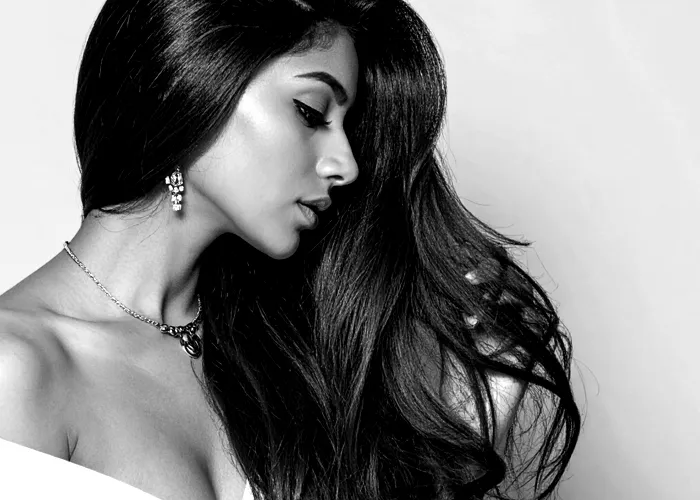 Model after a relaxing head spa at The All G Nail Spa Salon showcasing voluminous hair