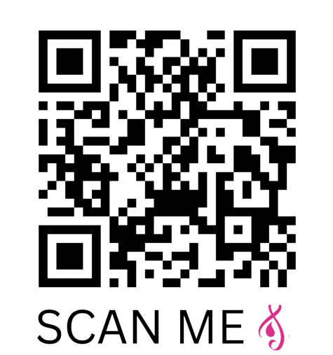 A qr code with a pink ribbonAI-generated content may be incorrect.