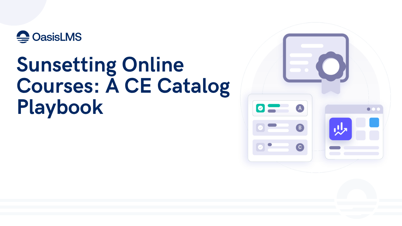 Sunsetting Online Courses: A CE Catalog Playbook