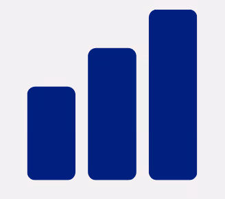 Three vertical bars in ascending order representing signal strength or progress.