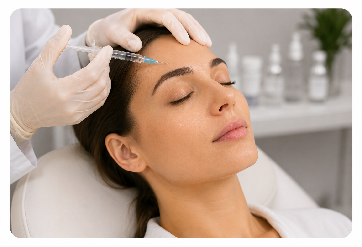 Botox treatment session