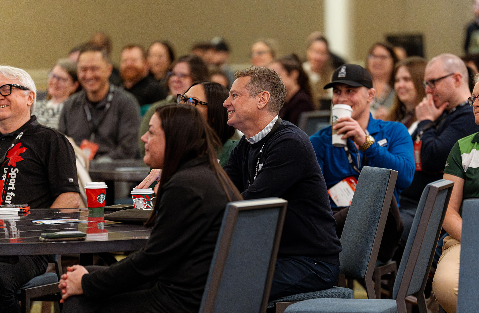 Sport organization leaders listening during breakout session at national Sport for Life Summit conference.