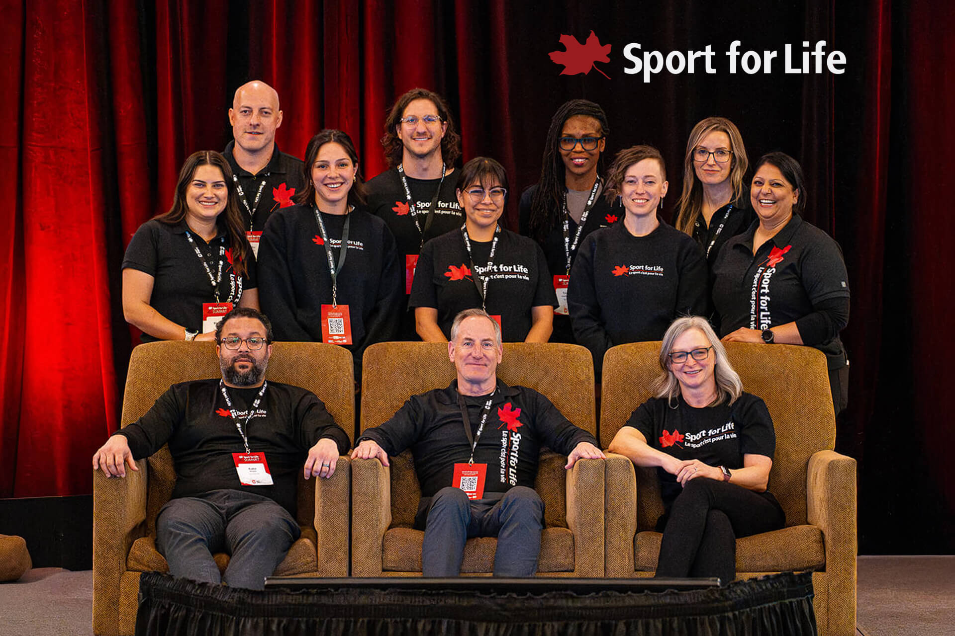 Panel speakers and organizers gathered on stage at Sport for Life Summit focused on advancing quality sport in Canada.