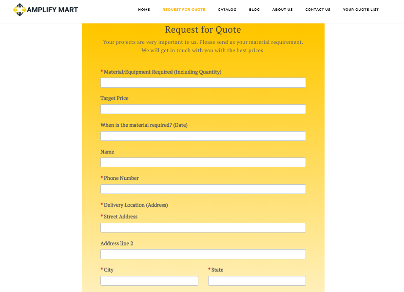 AmplifyMart Real estate supplychain