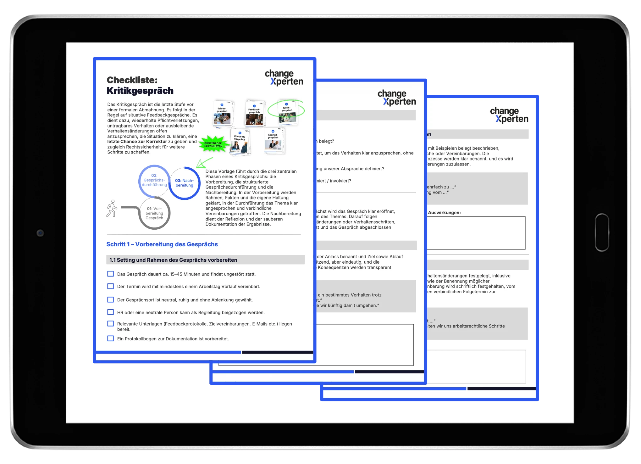 Kostenlose Vorlage zum Download: Kritikgespräch