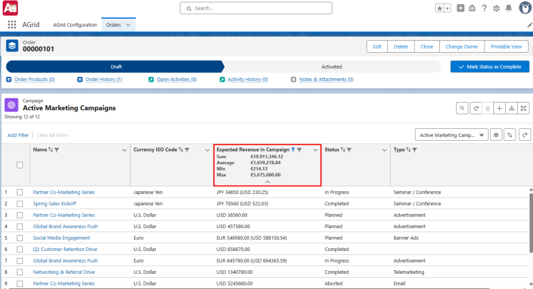 View Currency ISO code in AGrid