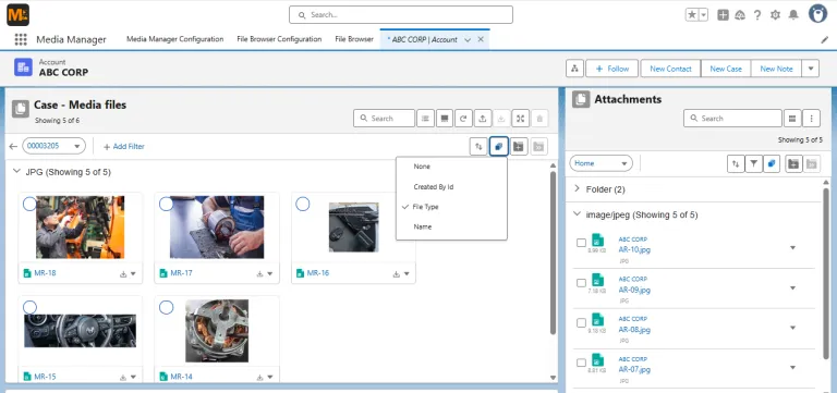 Group By feature in Media Manager