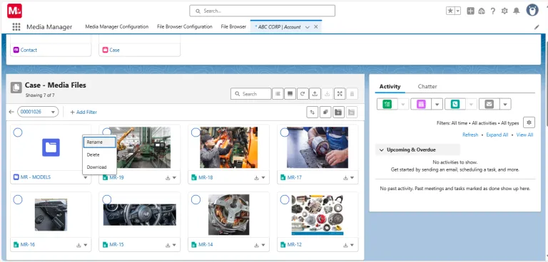 Custom Folder Row Actions