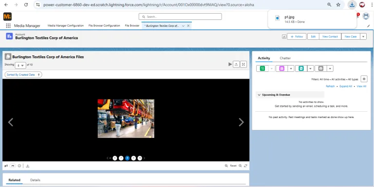 View files in Media Manager's Slider View