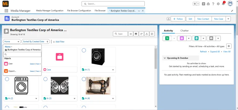 Navigate through multiple Objects in folder View