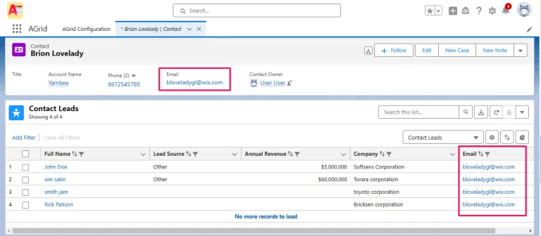 Create virtual relationships with AGrid