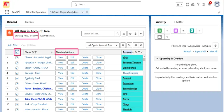 Bulk actions in Related Lists