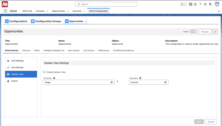 Setup Kanban View