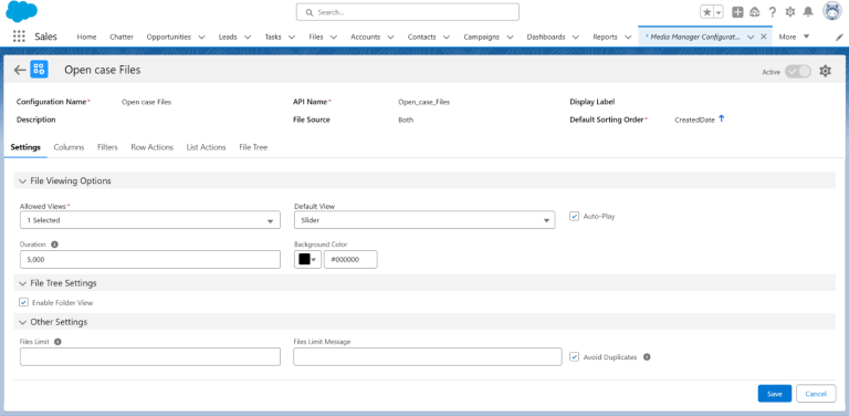 Setting up Configuration for File Preview