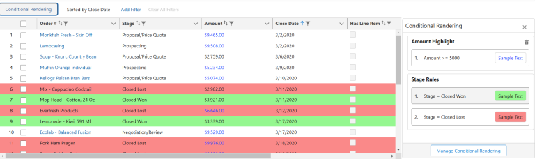 Saved Conditional Formatting by End Users