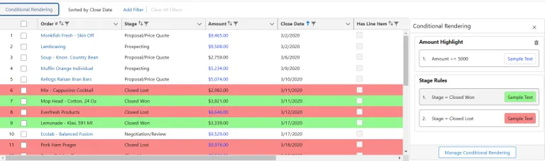 Saved Conditional Formatting by End Users