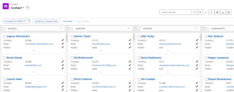 Kanban View in AGrid