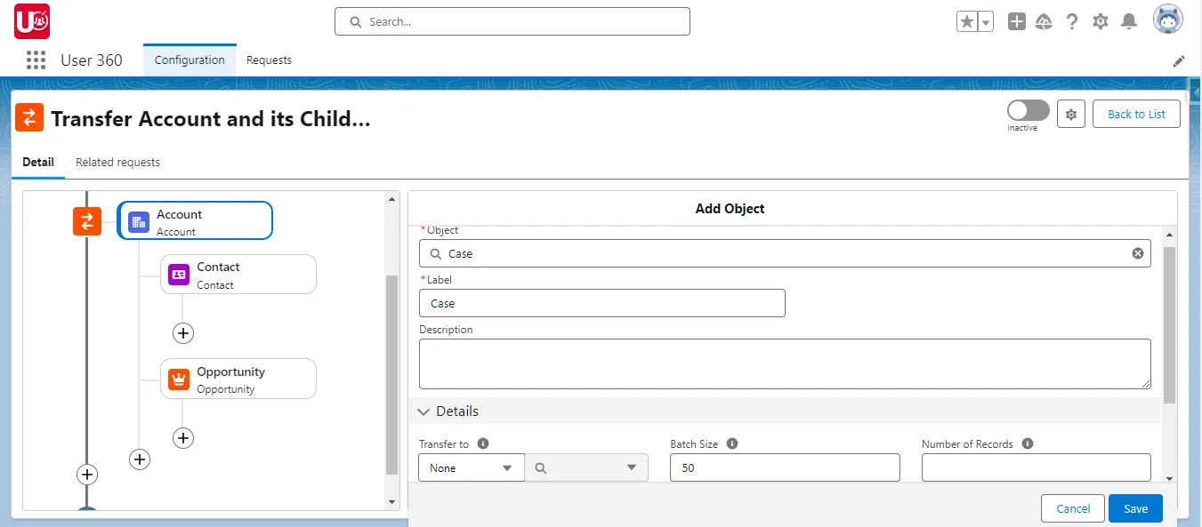 Setup Child Objects in template